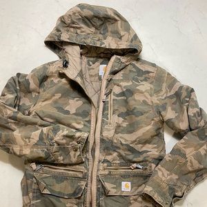 Womens Carhartt Camo coat XS